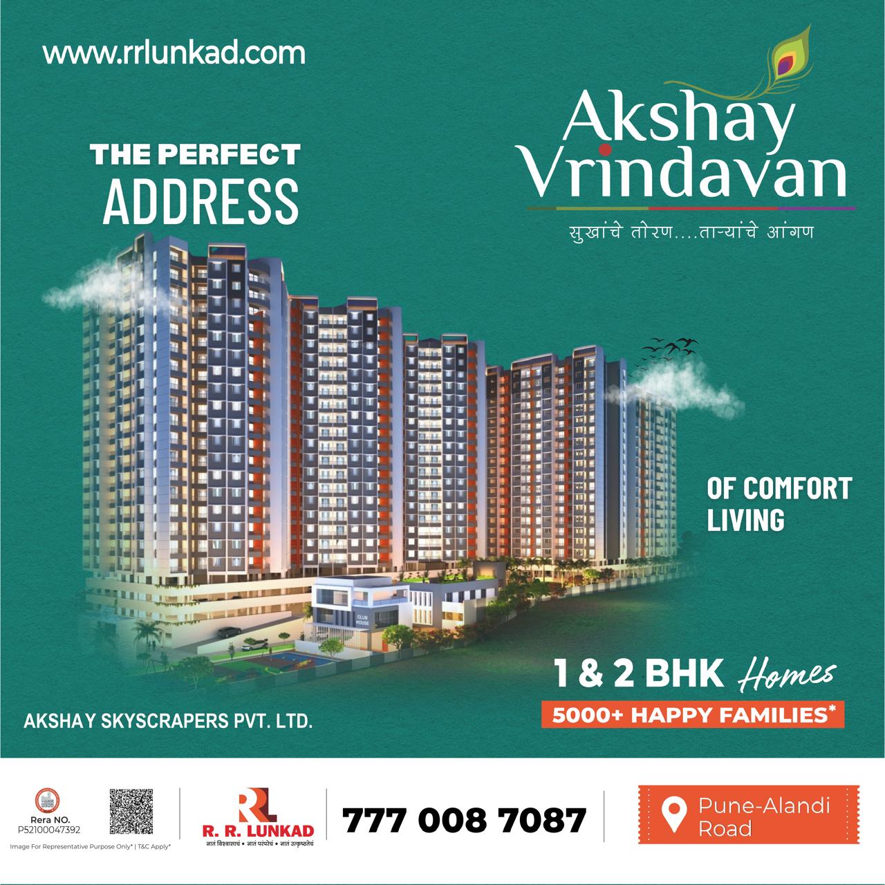 Akshay Vrindavan, Pune-Alandi  Road, Wadmukhwadi, Pune